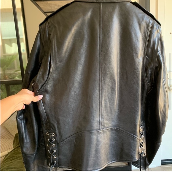 ❤️SOLD❤️Alexander McQueen black leather men jacket - Picture 5 of 8
